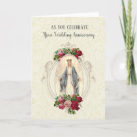 VIRGIN MARY| ANNIVERSAIRE MARIAGE| ROSES ROUGES