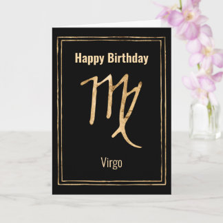 Carte Virgo Anniversaire zodiaque astrologie or personna