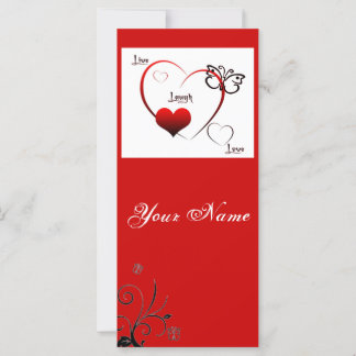 Carte Vis, rire, Signet d'amour