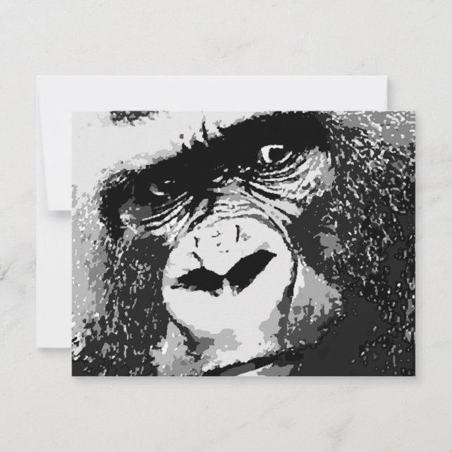 Carte Visage de Gorilla (Devant)