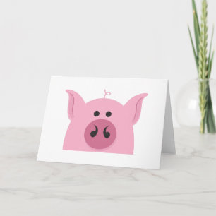 Carte Visage de porc