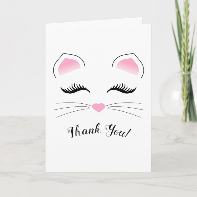 Carte Visage du chat Glam (Devant)