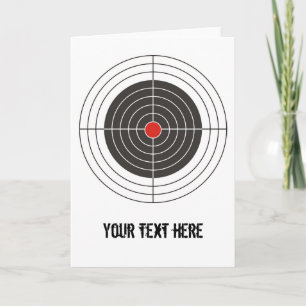 Carte Visez le tir pour le tireur d'arme à feu, de fusil
