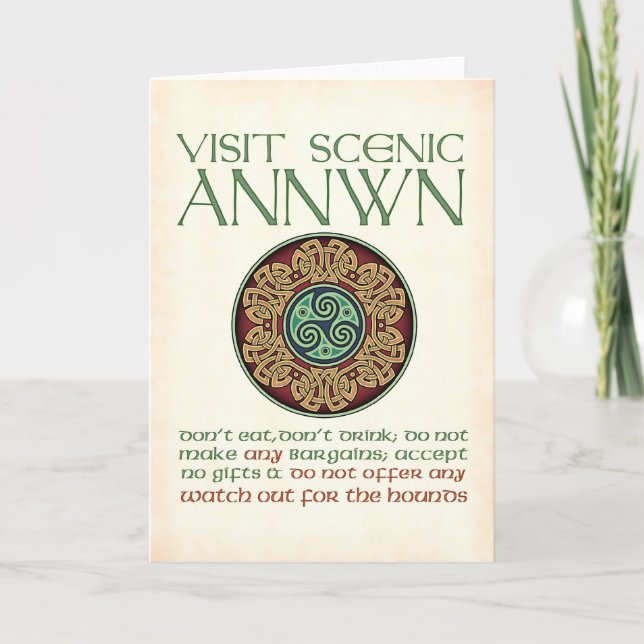 Carte Visit scenic Annwn Greeting Card (Devant)