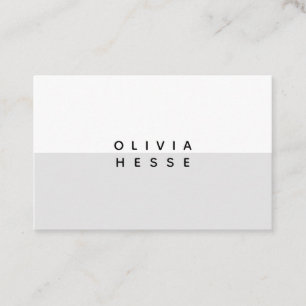 Carte visite Minimal Assemblée White Business Card