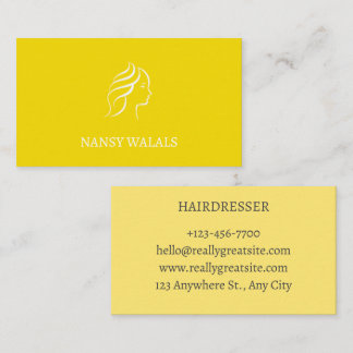 carte visite pour coiffeuse