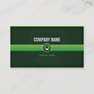 Carte visite - Professionnel informatique verte v1