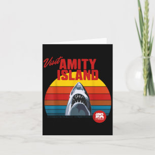 Carte Visitez l'île d'Amity Jaws 2025 Style Rétro 