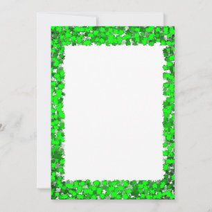 Carte Vivid Color Abstract Design Art Green Foliing do-i