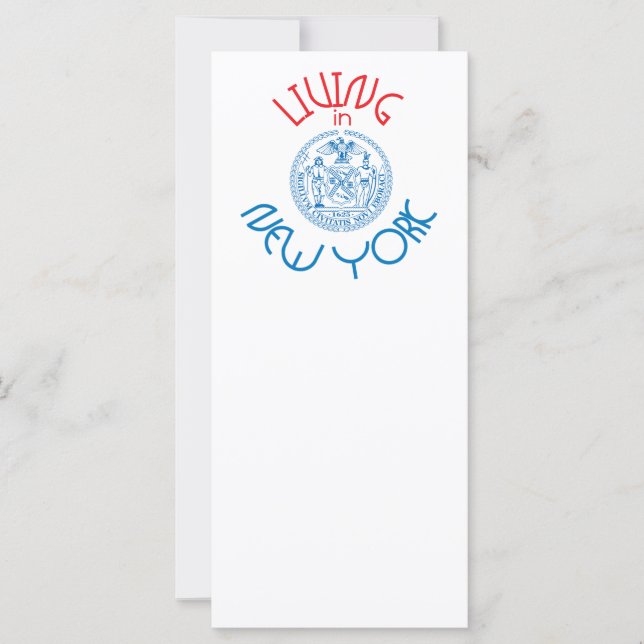 Carte Vivre à New York (Devant)