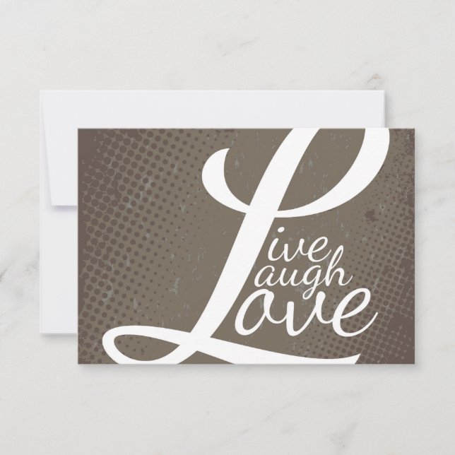 CARTE VIVRE RIRE AMOUR (Devant)