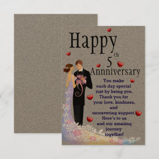 Carte Vœu d'anniversaire 