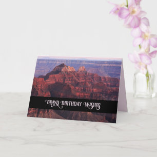 Carte Vœu d'anniversaire spectaculaire de la nature du G