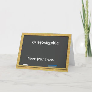 Carte Voeux Blackboard - Personnalisable