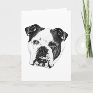 Carte vœux bouledogue Bright Wish