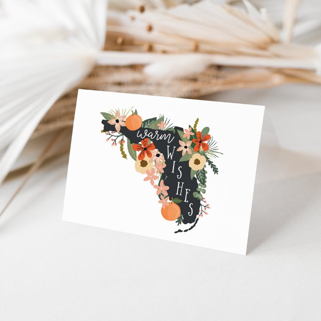 Carte Voeux Chaleureux De Floride Illustré (Créateur téléchargé)