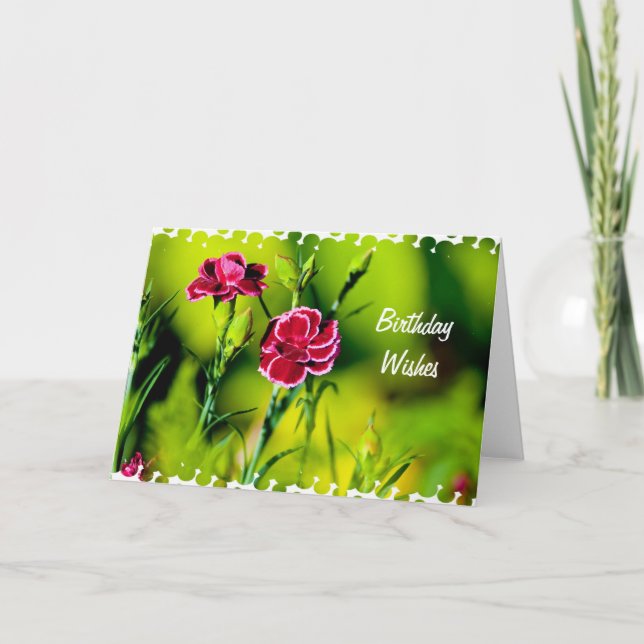 Carte voeux d'anniversaire (Devant)