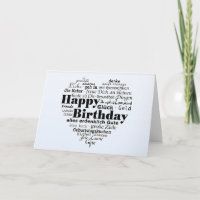 Vœux d'anniversaire multilingues