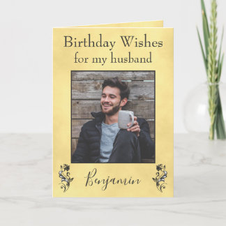 Carte Voeux d'anniversaire pour mon mari
