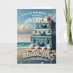 Carte Voeux d'anniversaire pour soeur