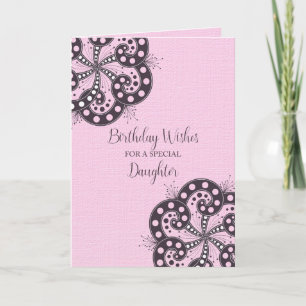 Carte Voeux d'anniversaire pour une fille spéciale