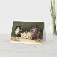 Voeux d'anniversaire Repro Vintage 1910