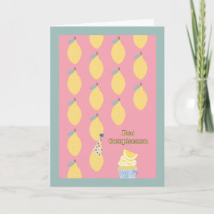 Carte Vœux d'anniversaire siciliens Bon Compleannu Citro