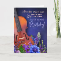 Vœux d'anniversaire tardifs pour musicien de corde