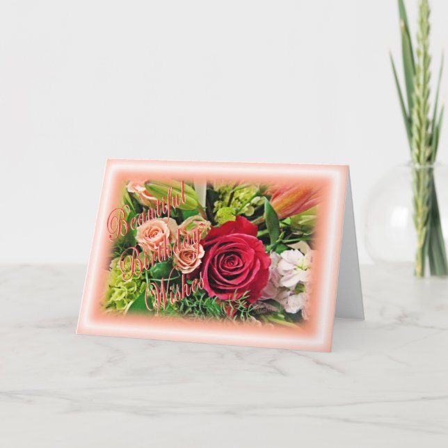 Carte Voeux d'anniversaire victoriens (Devant)
