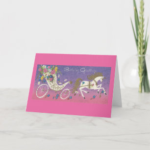 Carte Voeux d'anniversaire vintages