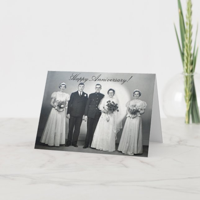 Carte Vœux de jour de mariage .. (Devant)