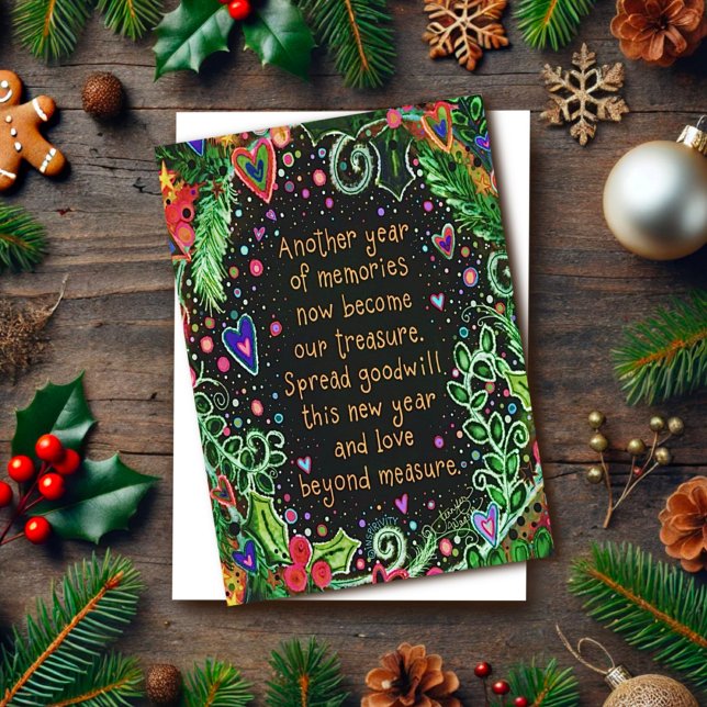 Carte Vœux de Noël Citation Jolie Inspirante (Créateur téléchargé)