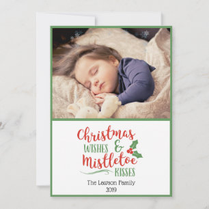 Carte Voeux de Noël et bisous de mélèze