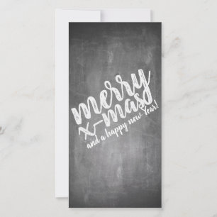 Carte Vœux de Noël sur le tableau noir