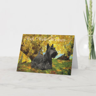 Carte Vœux de rétablissement pour Terrier Écossais