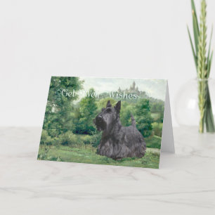 Carte Vœux de rétablissement pour Terrier Écossais