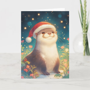 Carte Vœux de saison de la part de la loutre