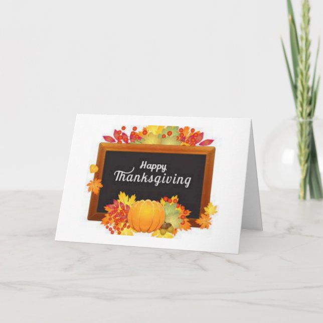CARTE VOEUX DE "THANKSGIVING" COMIQUES ET AMICAUX (Devant)