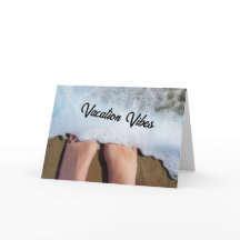 Vœux de voyage Vacances Plage