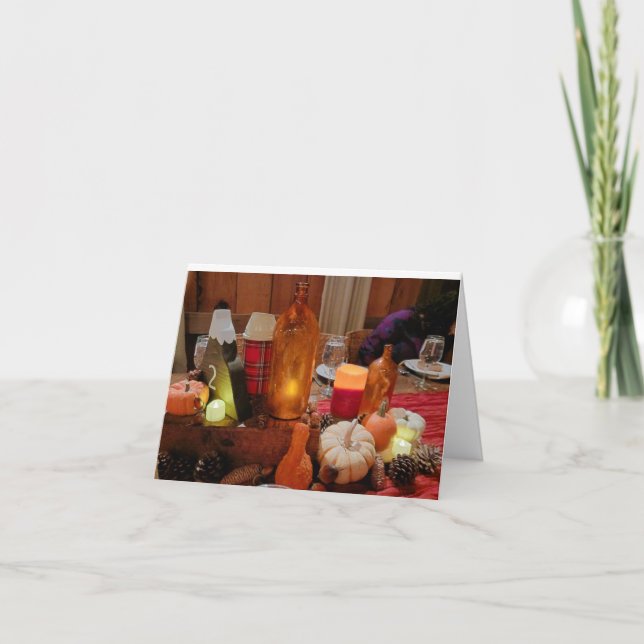 CARTE **VOEUX JOYEUX POUR L'AUTOMNE/ACTION DE GRÂCE" (Devant)