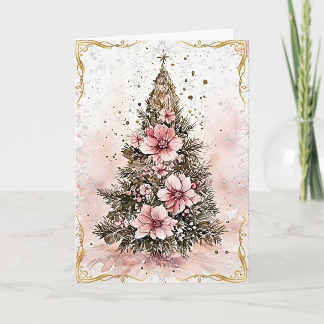 Carte Voeux Majestueux Dorés (Devant)