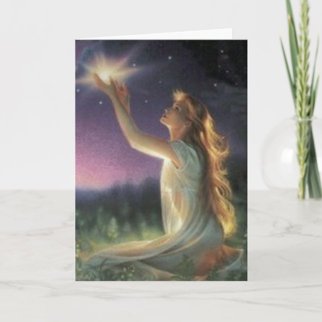 Carte Voeux Parmi Les Étoiles (Devant)