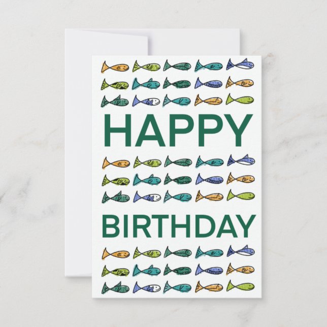 Carte Voeux pêche (Devant)