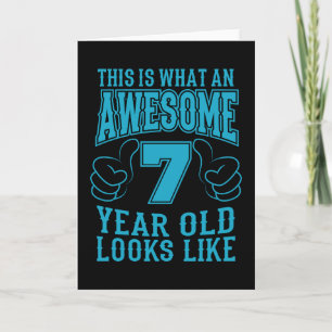 Carte VOICI CE QUI EST UN ÉTONNANT 7ème anniversaire de 