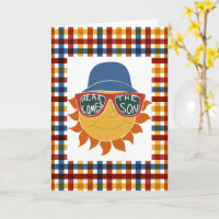 Voici le Fils Plaid Baby Boy Shower