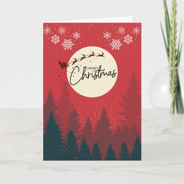 Carte Voici le Père Noël qui apporte la joie (Devant)