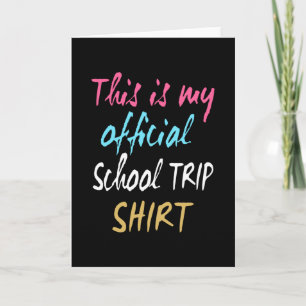 Carte Voici ma chemise officielle de voyage à l'école