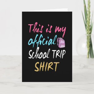 Carte Voici ma chemise officielle de voyage à l'école