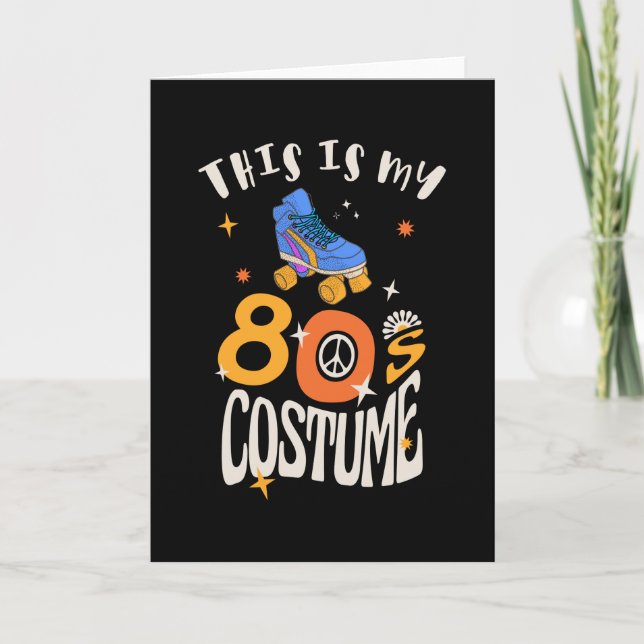 Carte Voici mon costume des années 80 (Devant)