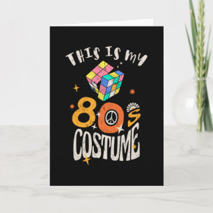 Carte Voici mon effet Costume Grunge des années 80
